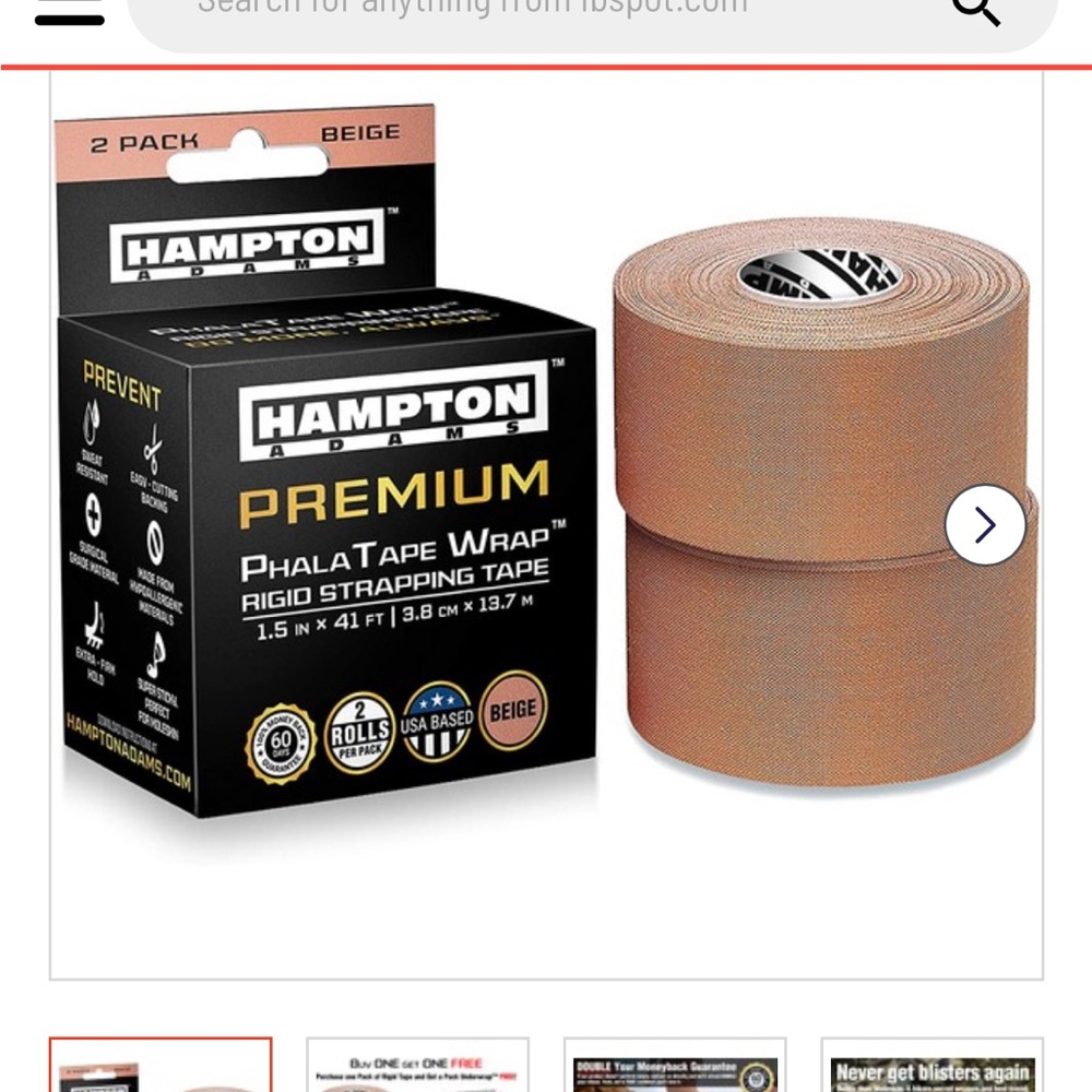 Hampton Adams premium Phala tape wrap 2 pack